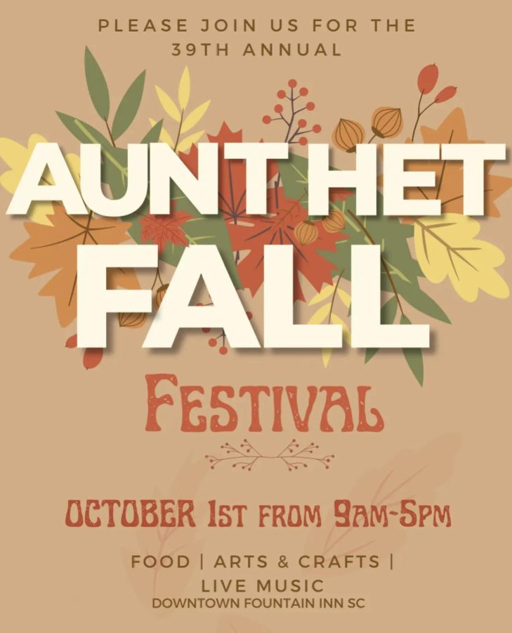 Flyer for Aunt Het Festival.