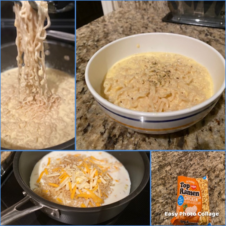 Creamy and Cheesy Ramen Noodle Recipe