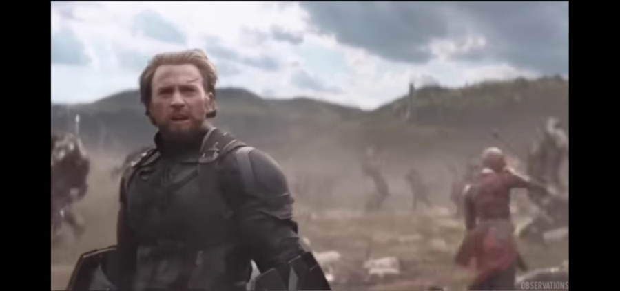 Chris Evans in his most famous role as Captain America