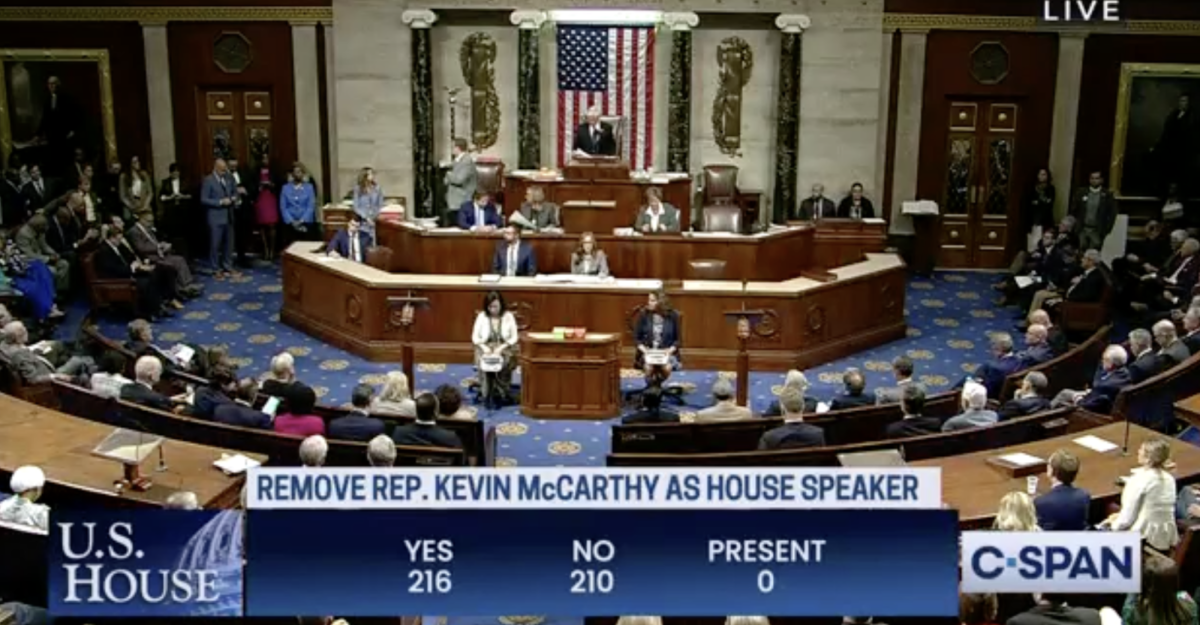 Congress in Shambles as McCarthy Loses Speakership